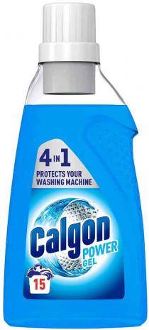 4 IN 1 PROTECTS YOUR WASHING MACHINE CALGON POWER GEL 15