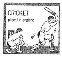 CRICKET played in england