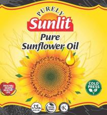 PURELY SUNLIT PURE SUNFLOWER OIL HEALTHY HEART HEALTHY LIFE COLD PRESS HALAL NON GMO CERTIFIED KOSHER