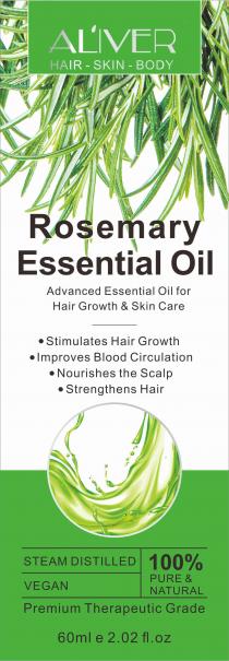 AL'IVER HAIR-SKIN-BODY Rosemary essential oil