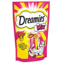 DREAMIES MIX SOFT INSIDE CRUNCHY OUTSIDE WITH DELICIOUS CHEESE AND TEMPTING BEEF