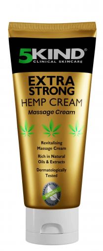 5 KIND CLINICAL SKINCARE EXTRA STRONG HEMP CREAM MASSAGE CREAM