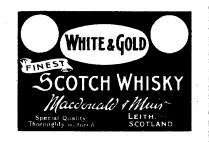 WHITE & GOLD FINEST SCOTCH WHISKY Macdonald