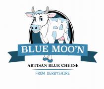 BLUE MOO'N ARTISAN BLUE CHEESE FROM DERBYSHIRE