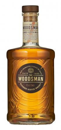 THE WOODSMAN BLENDED SCOTCH WHISKY GREAT BARRELS MAKE FOR A TASTING WE USE MIX OF FRESHLY BUILT OAK CASKS AND DOUBLE-SCORCHED BOURBON BARRELS MAKING ESPECIALLY SMOOTH SWEET WITH HINT SMOKE TRUE CHARACTER IS BUILT BY HAND MADE TRUE