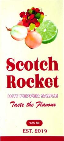 SCOTCH ROCKET HOT PEPPER SAUCE TASTE THE FLAVOUR 125 Ml