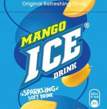 ORIGINAL REFRESHING TASTE MANGO ICE DRINK SPARKLING SOFT DRINK 258 KJ 61 KCAL 3%