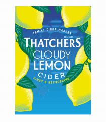 FAMILY CIDER MAKERS THATCHERS EST. 1904 CLOUDY LEMON CIDER ZINGY & REFRESHING