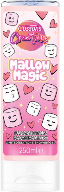 CUSSONS CREATIONS MALLOW MAGIC FOAMALICIOUS MARSHMALLOW LIMITED EDITIONS SHOWER GEL 250ml