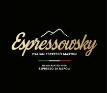 ESPRESSOWSKY ITALIAN ESPRESSO MARTINI HANDCRAFTED WITH ESPRESSO DI NAPOLI