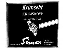 Krimsekt KRIMSKOYE aus der UdSSR Simex