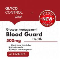 GLYCO CONTROL PLUS IMPROVED * NEW * FORMULA GLUCOSE MANAGEMENT BLOOD GUARD 500MG HEALTH BLOOD SUGAR METABOLISM CARDIOVASCULAR WEIGHT LOSS MANAGEMENT 60 CAPSULES