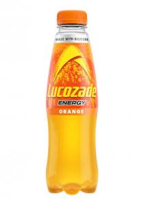 MADE WITH GLUCOSE Lucozade ENERGY ORANGE