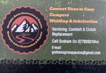 GRUMPYS AUTOS CONVERSION & REPAIRS CONVERT VANS TO COSY CONVERSION CAMPERS, WELDING & FABRICATION, REPAIRS SERVICING, CAMBELT & CLUTCH REPLACEMENT.