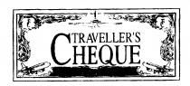 TRAVELLER'S CHEQUE TC