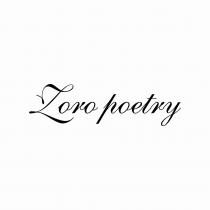 zoro poetry