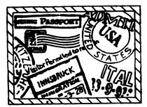 USA UNITED STATES INNSBRUCK UTAH 9 3 28 38 SKIING PASSPORT Visitor Permitted to re IMMIGRATION ITAL