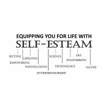 EQUIPPING YOU FOR LIFE WITH SELF-ESTEAM SETTING EMPOWERING LIFELONG FOUNDATIONS ENTREPRENEURSHIP SCIENCE TECHNOLOGY ENGINEERING ART MATHS