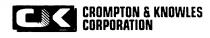 CK CROMPTON & KNOWLES CORPORATION