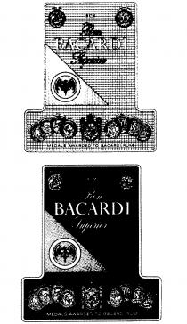 RUM Ron BACARDI Superior MEDALS AWARDED TO BACARDI RUM