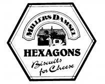 MILLERS DAMSEL HEXAGONS Biscuits for Cheese