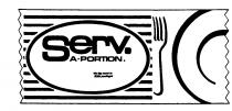 Serv. A. PORTION. the big name in little packages