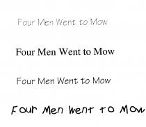 Four Men Went to Mow