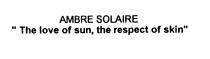 AMBRE SOLAIRE 