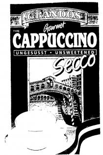 GRANDOS Gourmet TYPE CAPPUCCINO UNGESUSST UNSWEETENED Secco