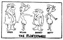 FRED, WILMA BARNEY BETTY THE FLINTSTONES