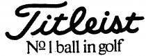 Titleist No 1 ball in golf