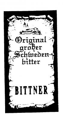 Original großer Schweden bitter BITTNER