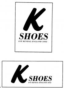 K SHOES EST.KENDAL ENGLAND 1842