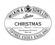 WILKIN & SONS LTD Tiptree CHRISTMAS Preserve TIPTREE.ESSEX.ENGLAND