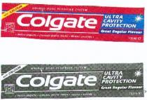 UNIQUE DUAL FLUORIDE SYSTEM Colgate ULTRA CAVITY PROTECTION with CALCIUM