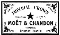 BRUT, IMPERIAL CROWN, MOET & CHANDON