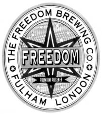 THE FREEDOM BREWING CO FULHAM LONDON FREEDOM PREMIUM PILSENER