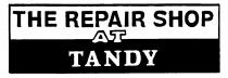 THE REPAIR SHOP AT TANDY