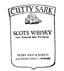 CUTTY SARK SCOTS WHISKY