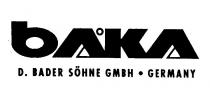 bAKA D. BADER SÖHNE GMBH . GERMANY