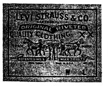 LEVI STRAUSS & CO. ORIGINAL RIVETED QUALITY CLOTHING