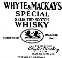 WHYTE & MACKAYS SPECIAL SELECTED SCOTCH WHISKY