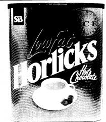 SB Low Fat Horlicks Hot Chocolate NOW WITH ACE VITAMINS