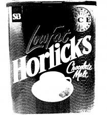 SB Low Fat Horlicks Chocolate Malt NOW WITH ACE VITAMINS