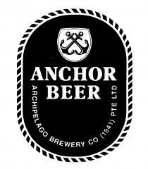 ANCHOR BEER Pilsener ARCHIPELAGO BREWERY CO (1941) PTE LTD