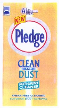 SC Johnson wax NEW Pledge CLEAN AND DUST MULTI-SURFACE CLEANER SMEAR FREE CLEANING SUPERIOR DUST REMOVAL