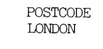 POSTCODE LONDON