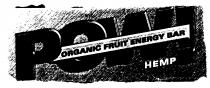 POW! ORGANIC FRUIT ENERGY BAR HEMP