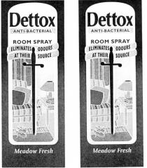 Dettox ANTI-BACTERIAL ROOM SPRAY ELIMINATES ODOURS AT THEIR SOURCE Meadow Fresh