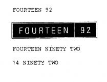 FOURTEEN NINETY TWO